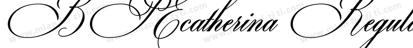 BP Ecatherina RegularVersion 1000字体转换